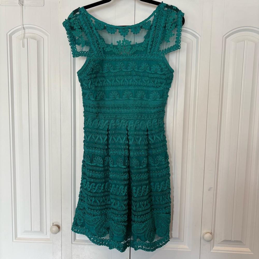 Yoana Baraschi Teal Dress Size‎ 6